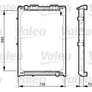 воден радиатор VALEO 733430 