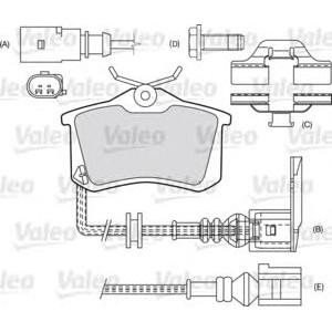 накладки VALEO 598681 