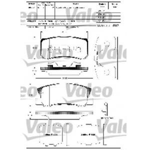 накладки VALEO 598520 
