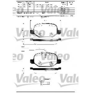 накладки VALEO 598407 