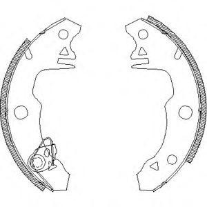 комплект спирачни челюсти WOKING Z4022.00 
