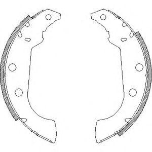 комплект спирачни челюсти WOKING Z4135.00 