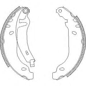 комплект спирачни челюсти WOKING Z4169.02