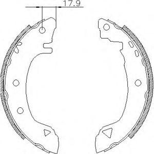 комплект спирачни челюсти WOKING Z4182.01