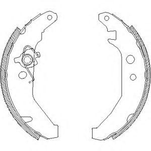 комплект спирачни челюсти WOKING Z4185.00