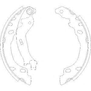 комплект спирачни челюсти WOKING Z4158.00 