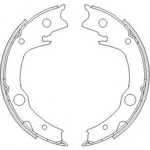 комплект спирачни челюсти WOKING Z4729.00 