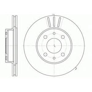 спирачен диск WOKING D6107.10