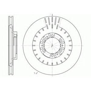спирачен диск WOKING D6953.10