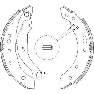 комплект спирачни челюсти WOKING Z4149.01 