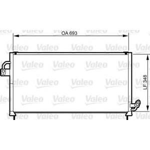 радиатор за климатик VALEO 814268