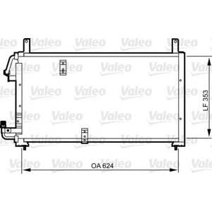 радиатор за климатик VALEO 814277