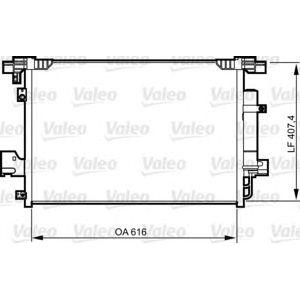 радиатор за климатик VALEO 814315