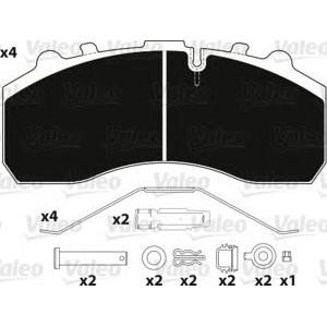 накладки VALEO 882200 