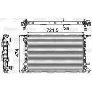 воден радиатор VALEO 735474