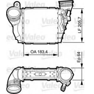 интеркулер (охладител за въздуха на турбината) VALEO 817557