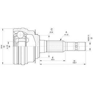 комплект каре за полуоска OPEN PARTS CVJ5307.10 