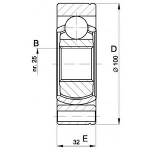 комплект каре за полуоска OPEN PARTS CVJ5399.20 