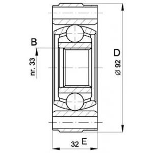 комплект каре за полуоска OPEN PARTS CVJ5401.20 