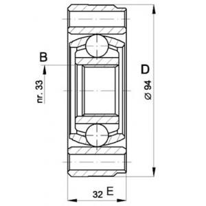 комплект каре за полуоска OPEN PARTS CVJ5402.20 