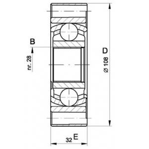 комплект каре за полуоска OPEN PARTS CVJ5412.20 