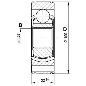 комплект каре за полуоска OPEN PARTS CVJ5419.20 