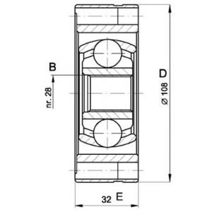 комплект каре за полуоска OPEN PARTS CVJ5422.20 