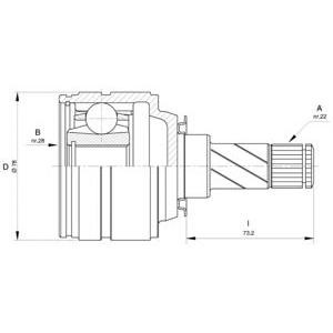 комплект каре за полуоска OPEN PARTS CVJ5424.20 