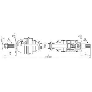 полуоска OPEN PARTS DRS6030.00 