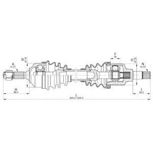 полуоска OPEN PARTS DRS6197.00