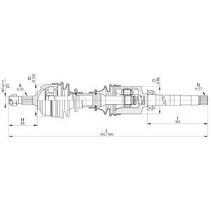полуоска OPEN PARTS DRS6229.00