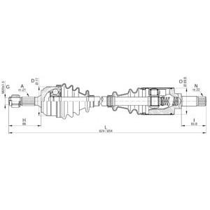 полуоска OPEN PARTS DRS6232.00 