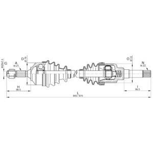 полуоска OPEN PARTS DRS6259.00