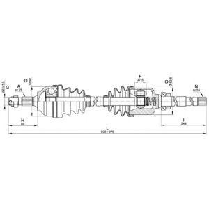 полуоска OPEN PARTS DRS6292.00
