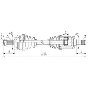 полуоска OPEN PARTS DRS6351.00 