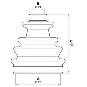 комплект маншон за каре OPEN PARTS SJK7272.00 