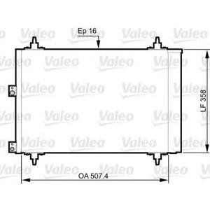радиатор за климатик VALEO 814080