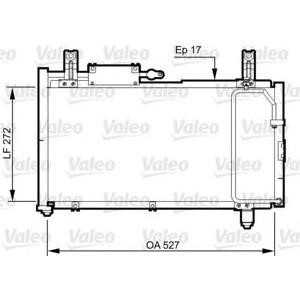 кондензатор, климатизация VALEO 814327