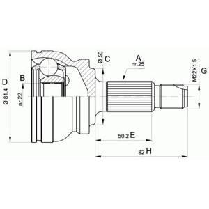 комплект каре за полуоска OPEN PARTS CVJ5029.10 