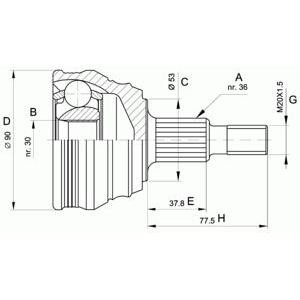 комплект каре за полуоска OPEN PARTS CVJ5189.10 
