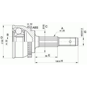 комплект каре за полуоска OPEN PARTS CVJ5288.10 