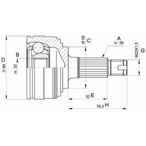 комплект каре за полуоска OPEN PARTS CVJ5294.10 