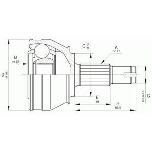 комплект каре за полуоска OPEN PARTS CVJ5295.10 