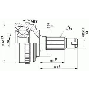 комплект каре за полуоска OPEN PARTS CVJ5296.10 