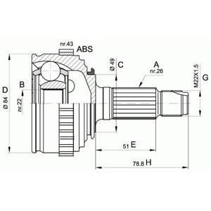 комплект каре за полуоска OPEN PARTS CVJ5298.10 