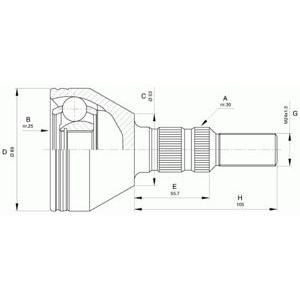 комплект каре за полуоска OPEN PARTS CVJ5440.10 