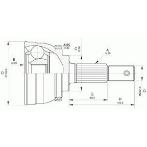 комплект каре за полуоска OPEN PARTS CVJ5629.10 