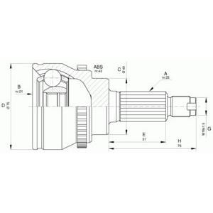 комплект каре за полуоска OPEN PARTS CVJ5648.10 