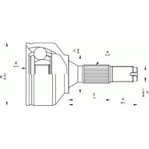 комплект каре за полуоска OPEN PARTS CVJ5685.10 
