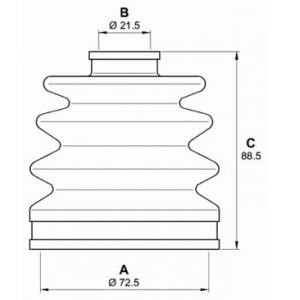 комплект маншон за каре OPEN PARTS SJK7041.00 